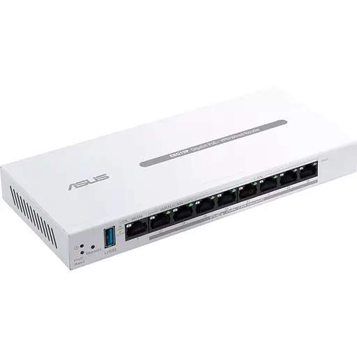 Коммутатор ASUS ExpertWiFi EBG19P 8xGE LAN (8xPoE), 1xGE WAN, 1xUSB 3.2, 123W, BT (90IG08C0-MO3B00) - фото 3