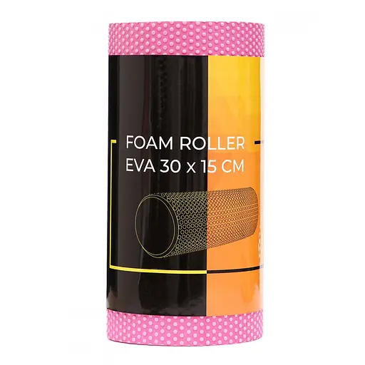 Масажний ролик Cornix EVA+ 30 x 15 см (валик, ролер) XR-0298 Pink - фото 2