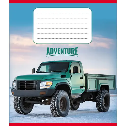 Тетрадь ученическая "Пикап" Leader 024-560060L-1 в линию, 24 листа - фото 1