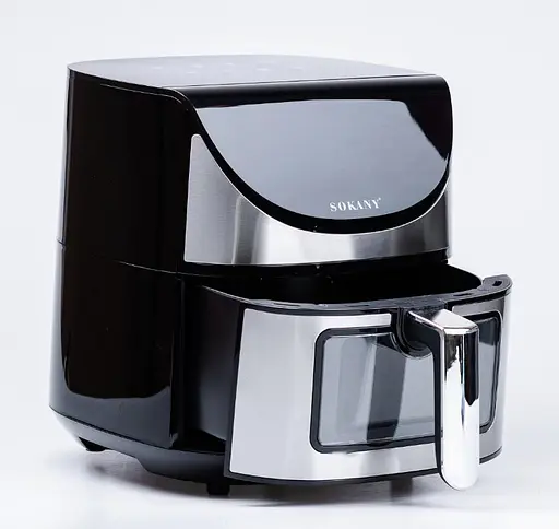 Аэрофритюрница аэрогриль безмасляная Sokany SK-10031 7л 1700 Вт Черная - фото 2