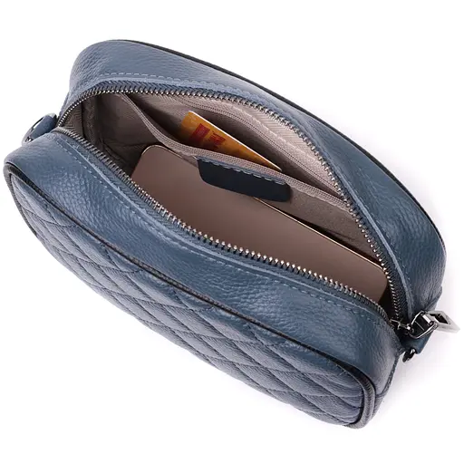 Кожаная сумка Vintage через плечо на одно отделение 21х14х8 см sum0029060 - фото 7