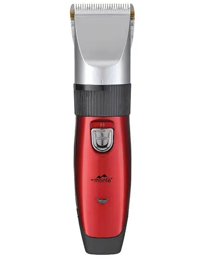 Monte Стрижка/акумуляторного типу/Лезо з титановим покриттям + керамічне лезо/чотири насадки/запасний акумулят - фото 2