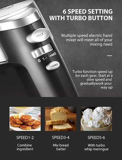 Ручний Міксер 300Вт Aicook HM 833 - фото 4