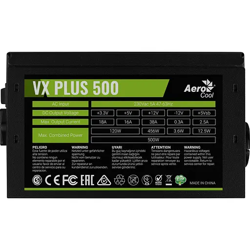 Блок питания Aerocool VX Plus Stealth 500W (ACPN-VS50NEY.12) - фото 3