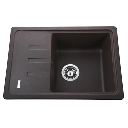 Гранитная мойка Globus Lux Mono коричневый 620x435мм А0006, Коричневый - фото 1