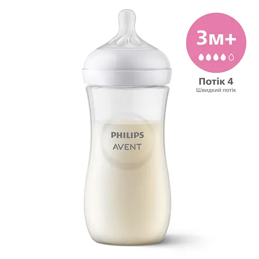 Пляшечка для годування Philips AVENT Natural Природний потік, 330 мл (SCY906/01)