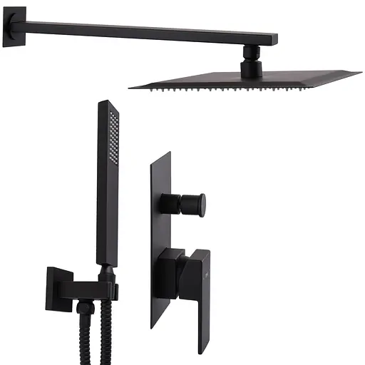 Душевая система Topaz Odiss To-18205-H66-BL, Черный матовый - фото 6