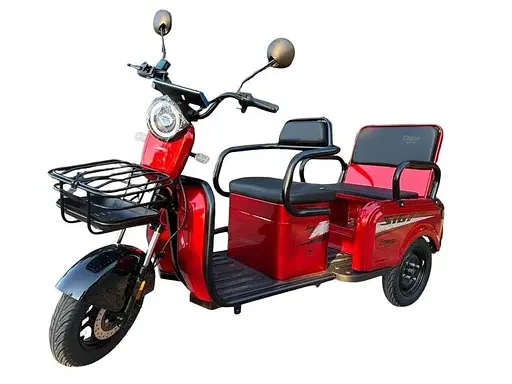 Электроскутер Трехколесный Corso "SiG-8 PRO" (1200W, 72V,28Ah) Красный - фото 2