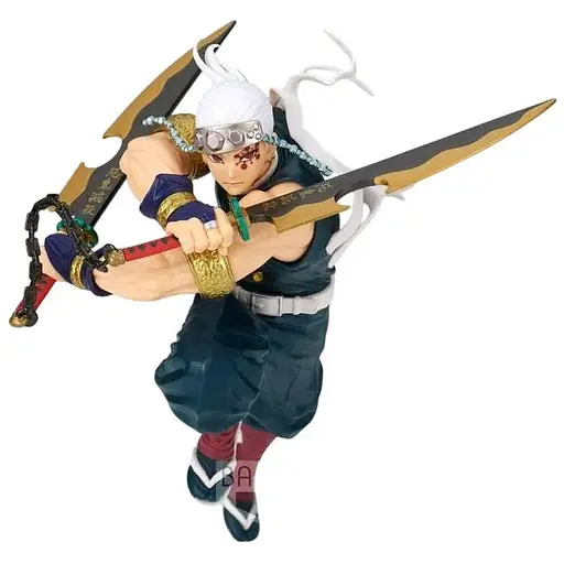 Коллекционная фигурка Bandai Spirits Клинок рассекающий демонов Тенген Узуй Demon Slayer Uzui Tengen 17 см BS