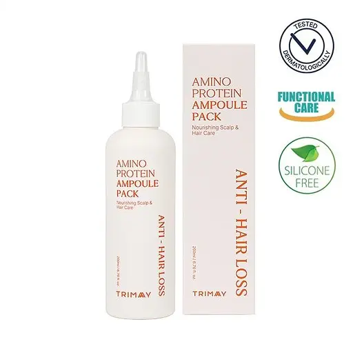 Протеиновая ампульная маска Trimay Anti-Hair Loss Amino Protein Ampoule Pack против выпадения волос 200 мл - фото 3