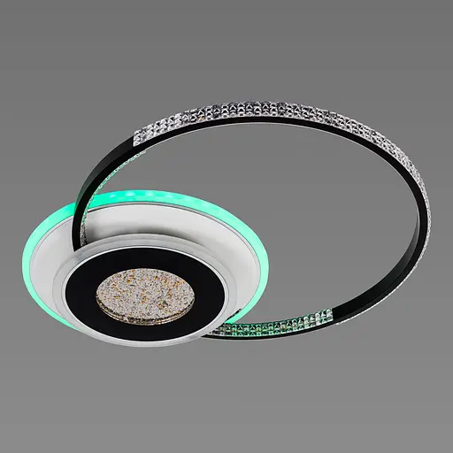 Люстра светодиодная акриловая Sirius C7067/500 WH+BK (RGB) 80W+8W - фото 6