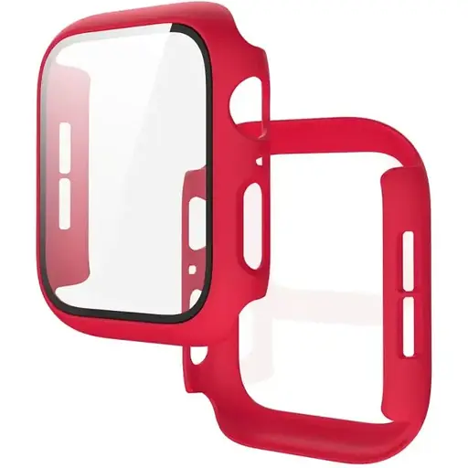 Чехол-накладка DK Пластик Soft-Touch Glass Full Cover для Apple Watch 38mm (red) - фото 2