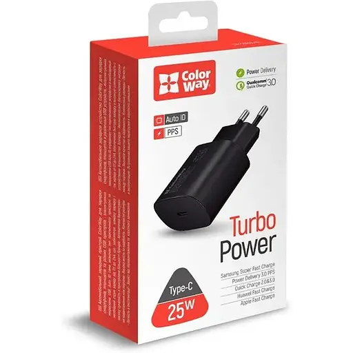 Зарядное устройство ColorWay Power Delivery PPS Black (CW-CHS033PD-BK) - фото 4