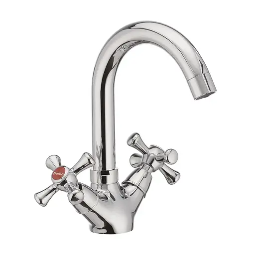 Змішувач для умивальника Haiba Smes 274 HB0377 Хром - фото 1