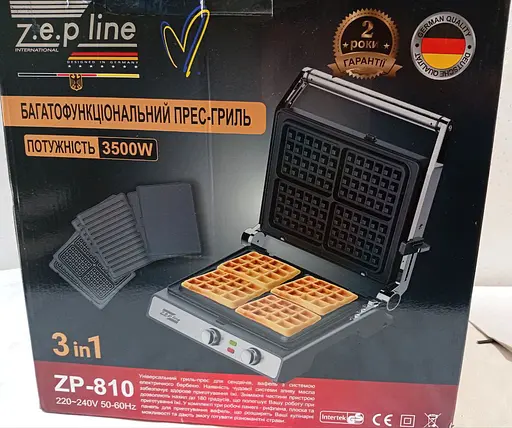 Многофункциональный гриль Zepline ZP-810 3в1 плоская поверхность 3500 Вт - фото 10