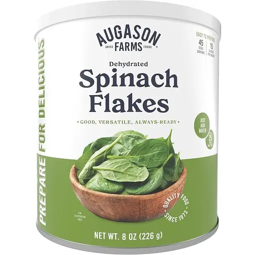 Шпинат нарезанный сублимированный Augason Farms с большим сроком годности 25 лет 45 порций