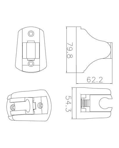 Держатель для душа Imprese S023CP Хром - фото 2