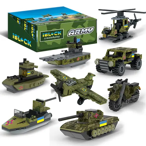 Конструктор IBLOCK Армия, PL-921-424, 30-90 деталей, (В ассортименте) - фото 2