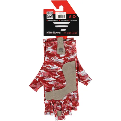 Рукавички Favorite Solar Fishing Gloves 5 Cut S/M к:red - фото 6