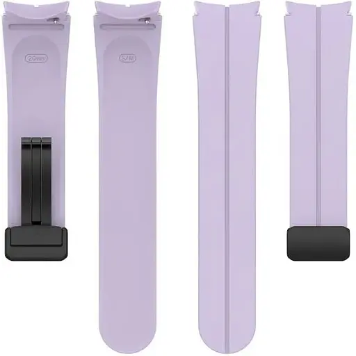 Ремешок DK CDK для Samsung Watch7 (L310 / L315) 44mm "S" Silicone Sport Magnetic (015835) (viola / black) - фото 2