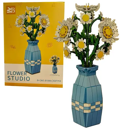 Конструктор Flower Studio Ромашки у вазі на 537 деталей (9106A)