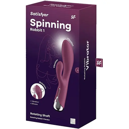 Вібратор-кролик Satisfyer Spinning Rabbit 1 Red - фото 8