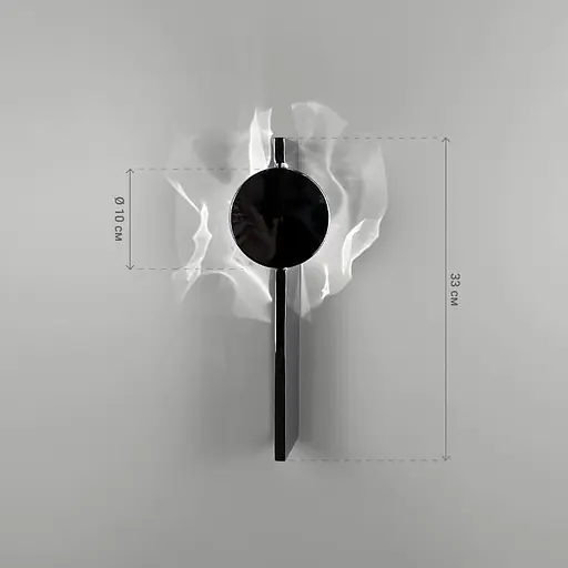 Бра із хромованим світловідбивачем у корпусі 33х9х10,5 см Line F Арт. W789/1 CH - фото 9