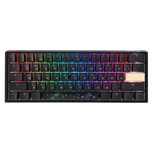 Клавіатура Ducky One 3 Mini Cherry MX Silent Red UA RGB Black (DKON2161ST-SUAPXCLAWSC1)