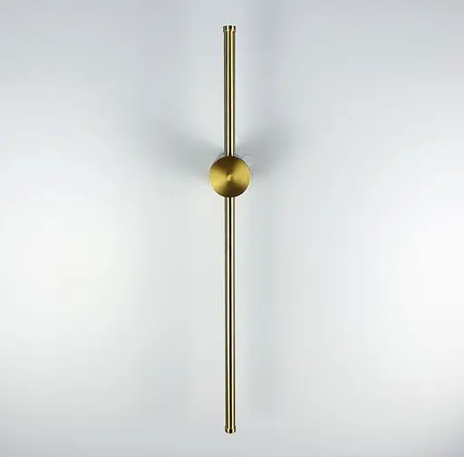 Сучасне лінійне бра в латунному каркасі довжиною 60 см Line F Арт. WJ014/600 AB - фото 6