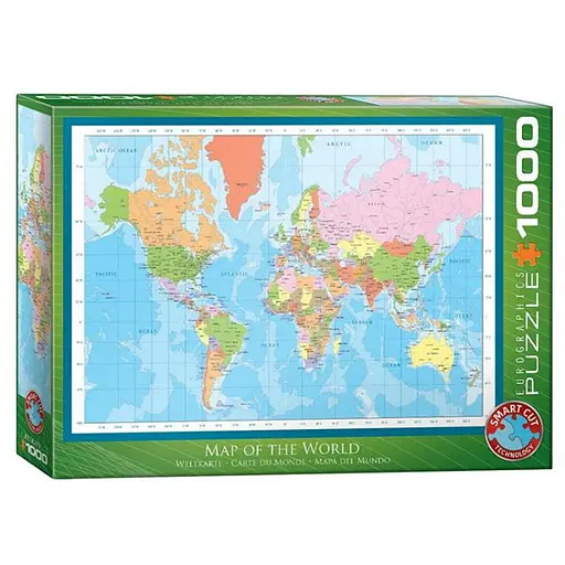 Пазл EuroGraphics Мапа світу 1000 ел. (6000-1271) - фото 1