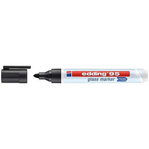 Маркер Edding Glass e-95, 1.5 – 3 мм, круглий, чорний (e-95/01)