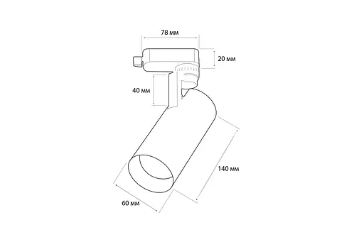 Трековий Світильник MJ-Light 8812-3T 10W WH 3000K - фото 2