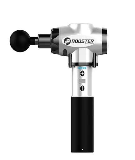 Перкусійний м'язовий ударний масажер Booster Е тригерних точок Сріблястий - фото 9