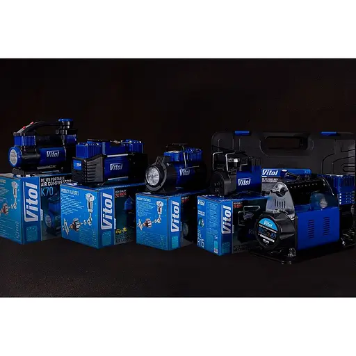 Компрессор Vitol Off Road Master 150 psi 50 Amp (K-71) - фото 8