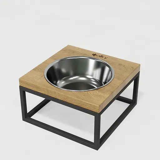 Hollky Base Solo M — миска на підставці для котів і середніх собак (1 × 0,8 л) - фото 3