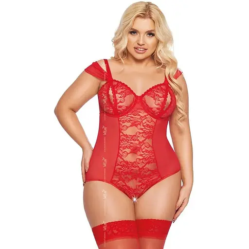 Боди Softline Dora 3XL красный