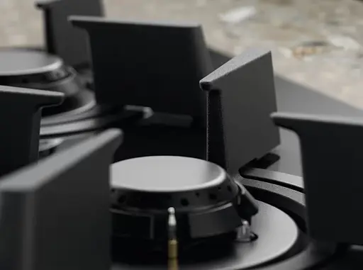 Варильна поверхня газова на склі Electrolux 75 см чугун електронне керування Hob2Hood чорний - фото 3