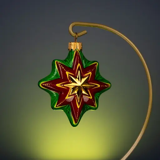 Набір ялинкових прикрас Різдвяні історії Ялинковий в дерев'яній коробці скло (4820001154214) - фото 8