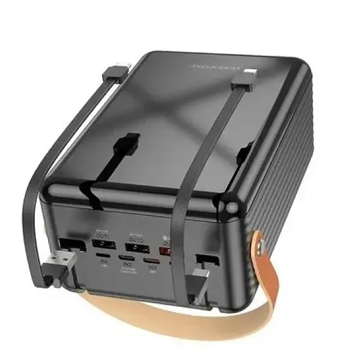 Универсальная зарядная батарея Borofone BJ32 80000mAh Terra 22.5W+PD20W (Черный) - фото 3