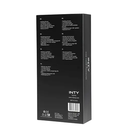 Вібратор-кролик Inty Toys Wave 23.5 см (чорний) - фото 7