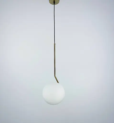 Підвісний світильник із обʼємним білим матовим плафоном | Арт. AA 357-200 M | Line F - фото 6