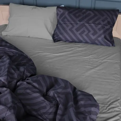 Простирадло MirSon Сатин 22-1396 Geometric Vibes 150х220 см (2200010569155)