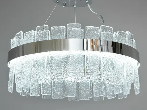 Представительская новинка, хрустальная лед люстра на тросах, 110 Вт, хром - фото 2