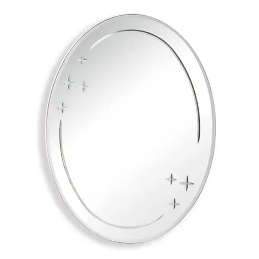 Дзеркало настінне Zerix Fusion MOZ03-550x700 овальне з декором ZX5632 - фото 1