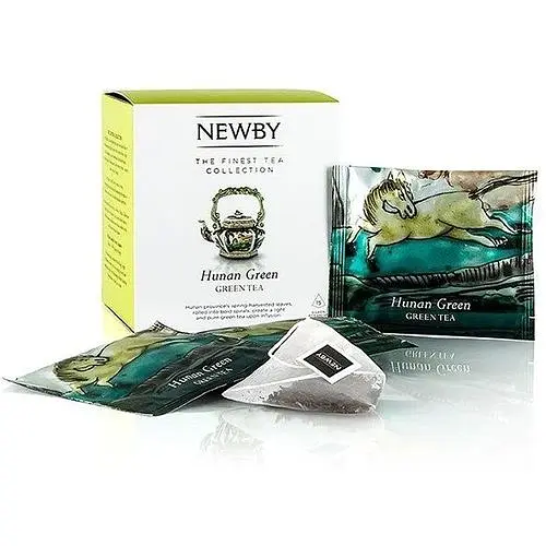 Чай зелений Newby Хунань Грін в пірамідках 15 шт (600820A) - фото 1