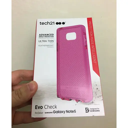 Противоударный чехол Tech21 Evo Check для Samsung Galaxy Note 5 Розовый - фото 7