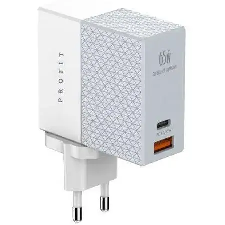 Зарядное устройство 65 W Profit A2620C PD QC 2 порта USB C+A - фото 1