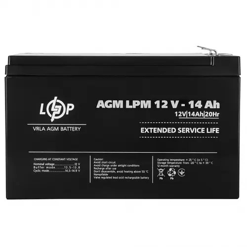 Аккумулятор LogicPower AGM LPM 12V - 14 Ah - фото 4