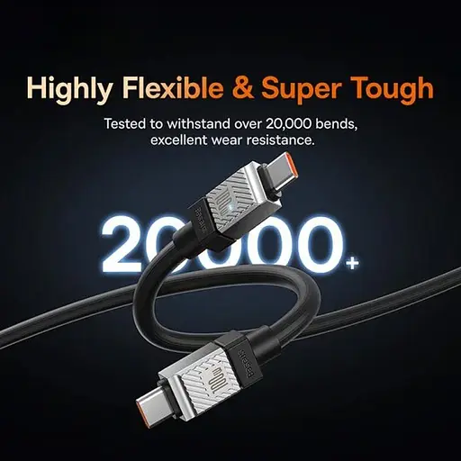 Кабель Baseus CoolPlay Series USB-C to USB-C 100W 2m Black (CAKW000301) [128055] - фото 3