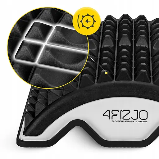 Тренажер для растяжения спины и позвоночника 4FIZJO массажный Black/White (P-5905973407236) - фото 10